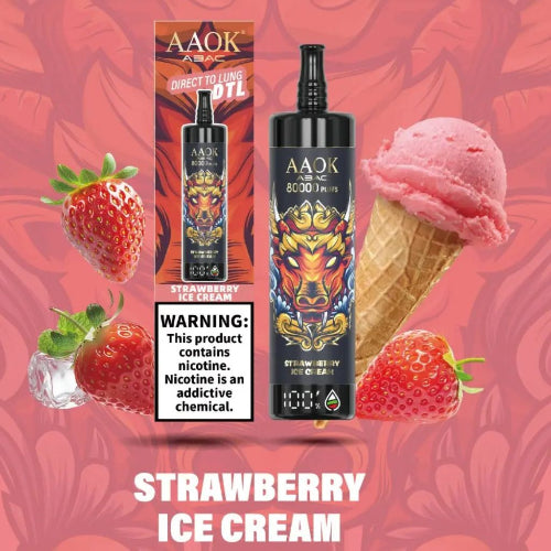 AAOK AK 80000 Strawberry Ice
