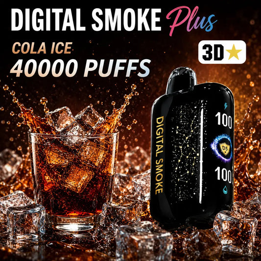 Digital smoke vape 3D 40K puffs cola ice.