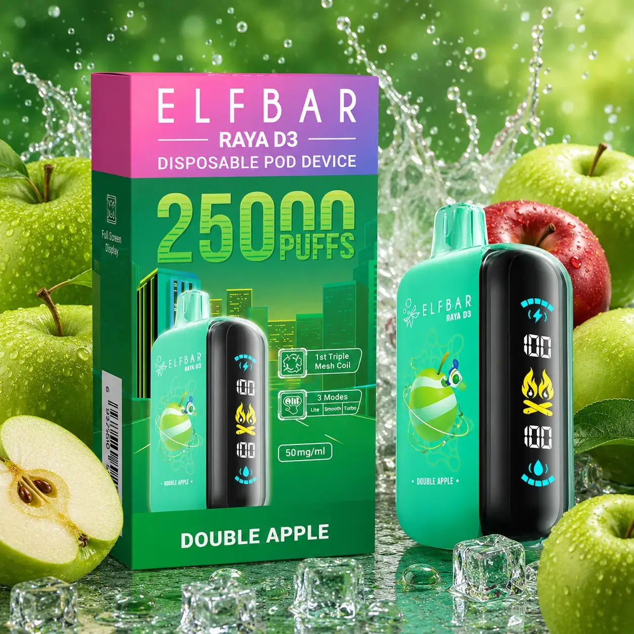 Elfbar Raya D3 Electronic Vape - Double Apple