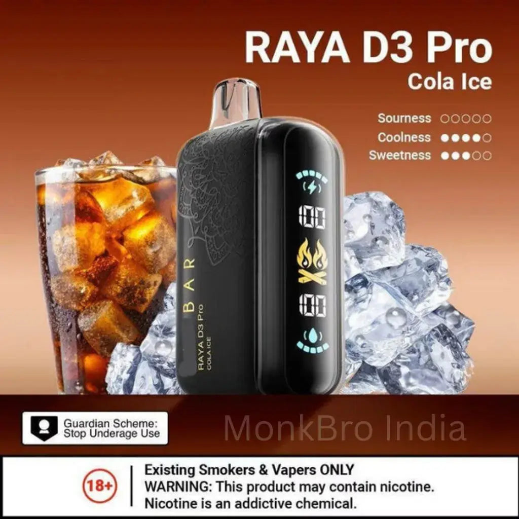 elf bar cola ice raya d3 pro vape