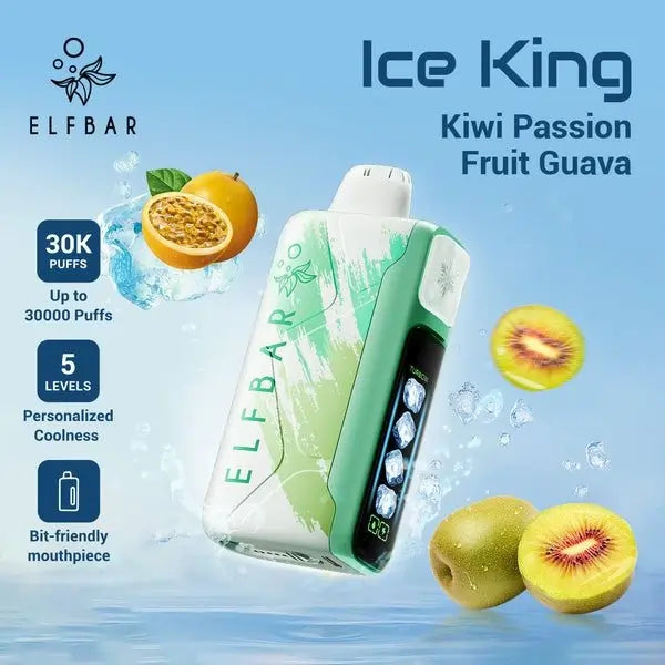 Elf Bar Ice King 30k Vape- Kiwi Passion Fuit Guava