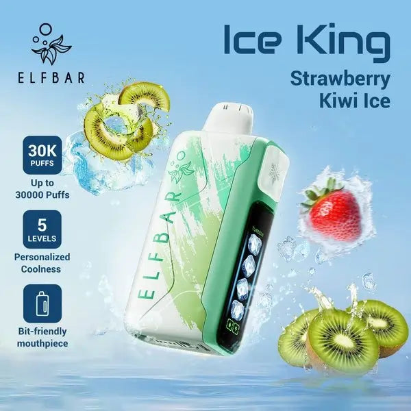 Elf Bar Ice King 30k- Srawberry Kiwi Ice 