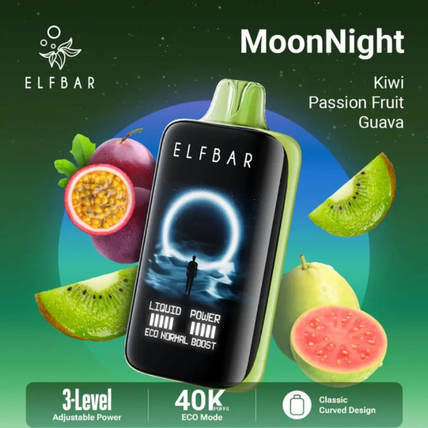 Elfbar Moonnight 40k Vape- Kiwi Passion Fruit Guava