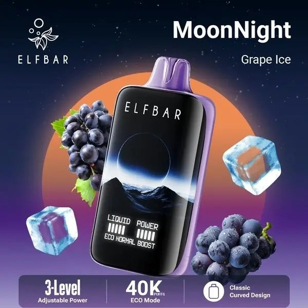 Elfbar Moonnight 40k- Grape Ice