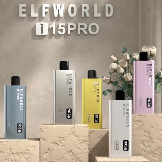 Elfworld i15 Pro Disposable vape pod Grape Ice flavor