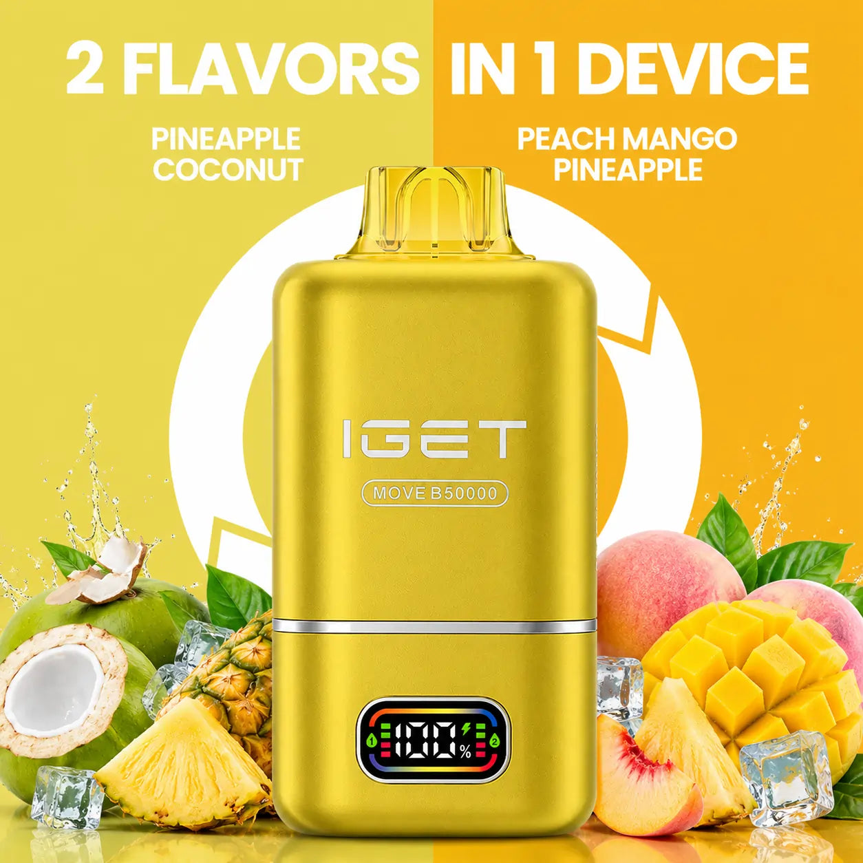 IGet Move B50000 - Pineapple coconut  Peach Mango
