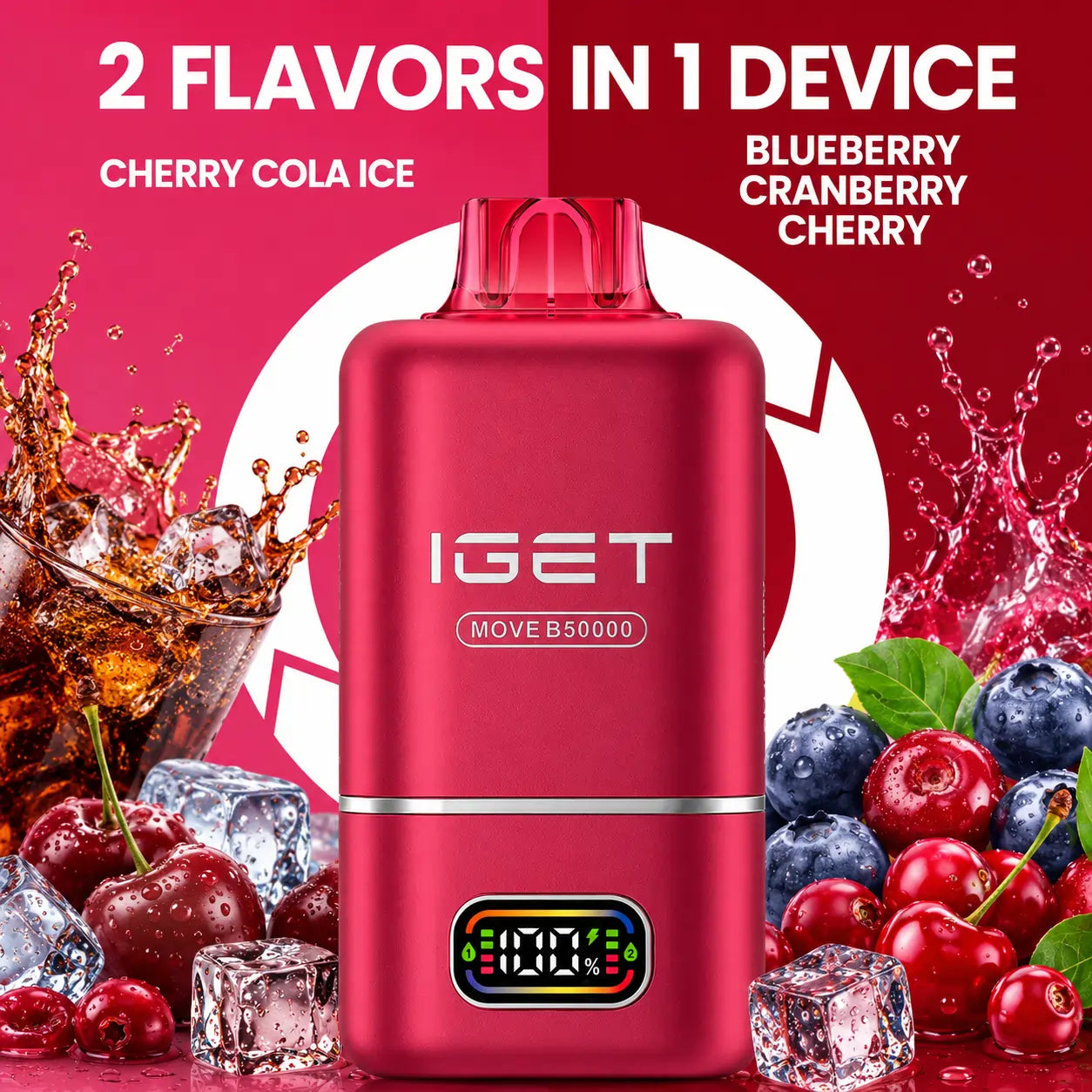 IGet Move B50000 - Cherry Cola ICe+ Blueberry Cranberry