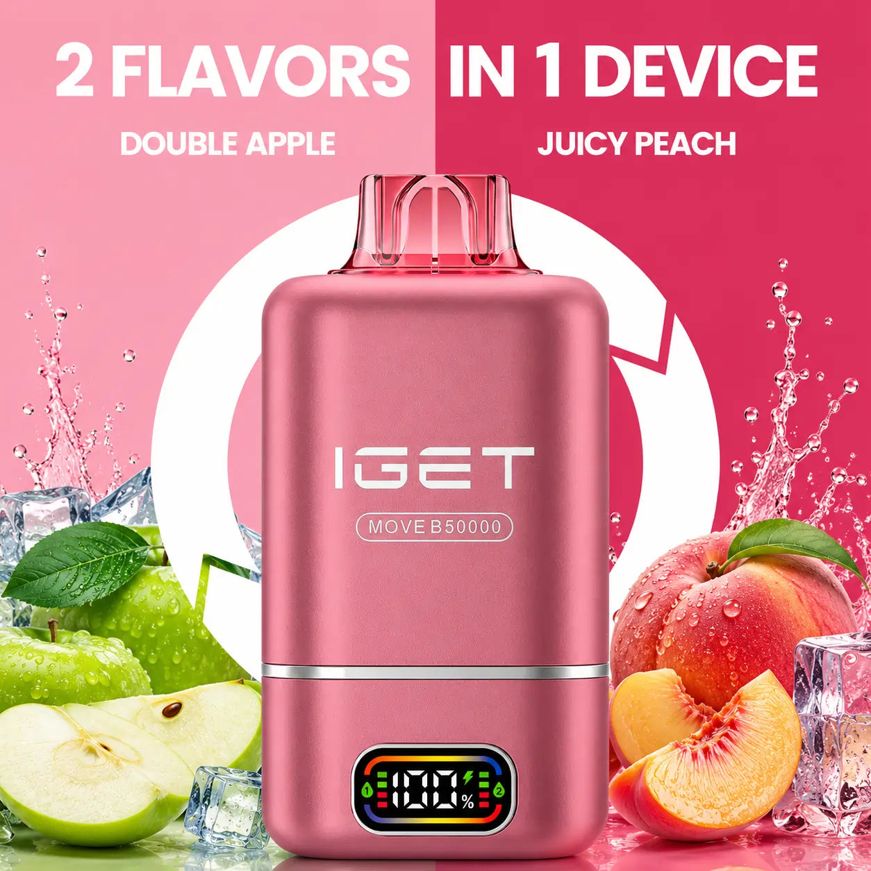 IGet Move B50000- Double Apple + Juicy Peach 
