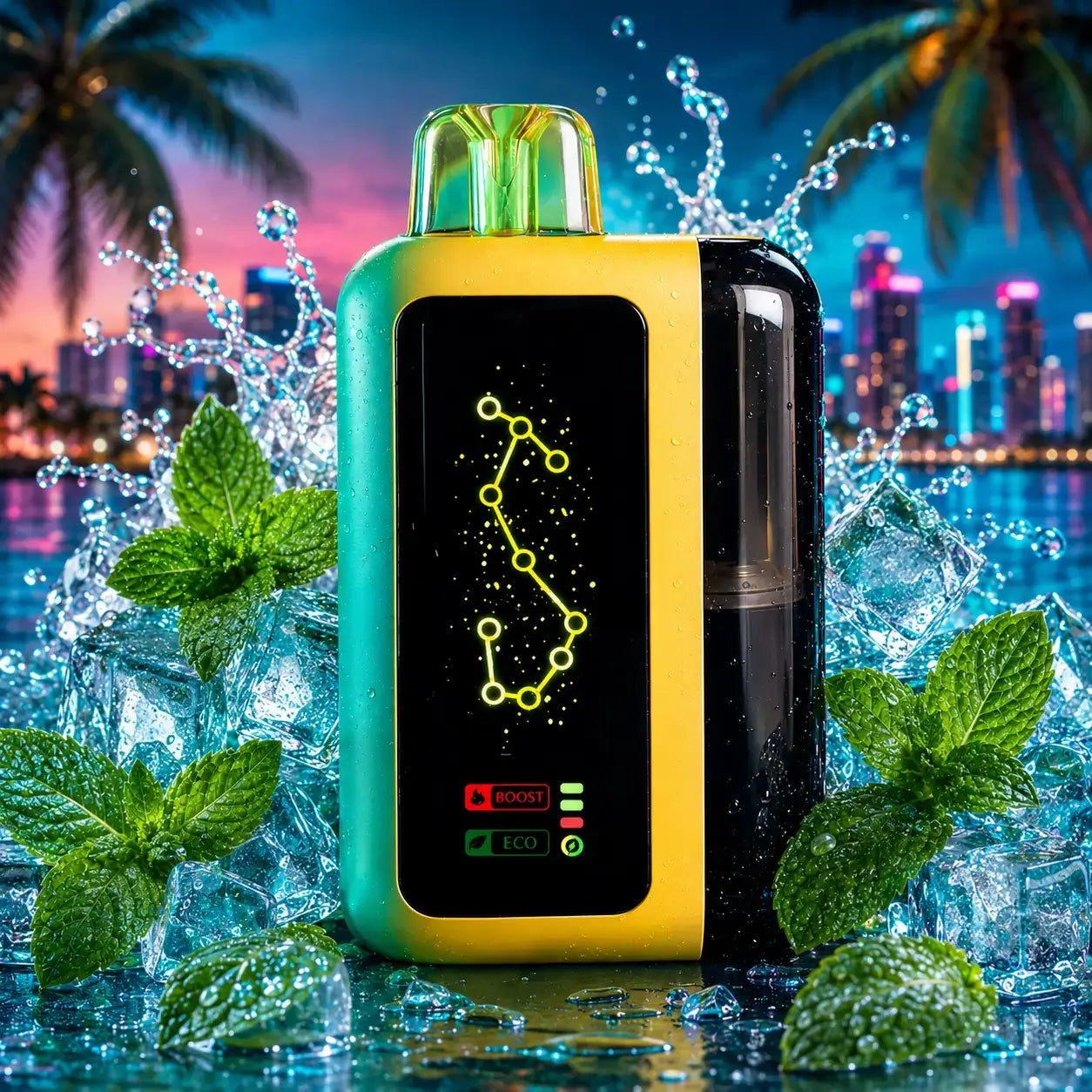 Olivebar geek clear disposable vape - miami mint 80k puffs
