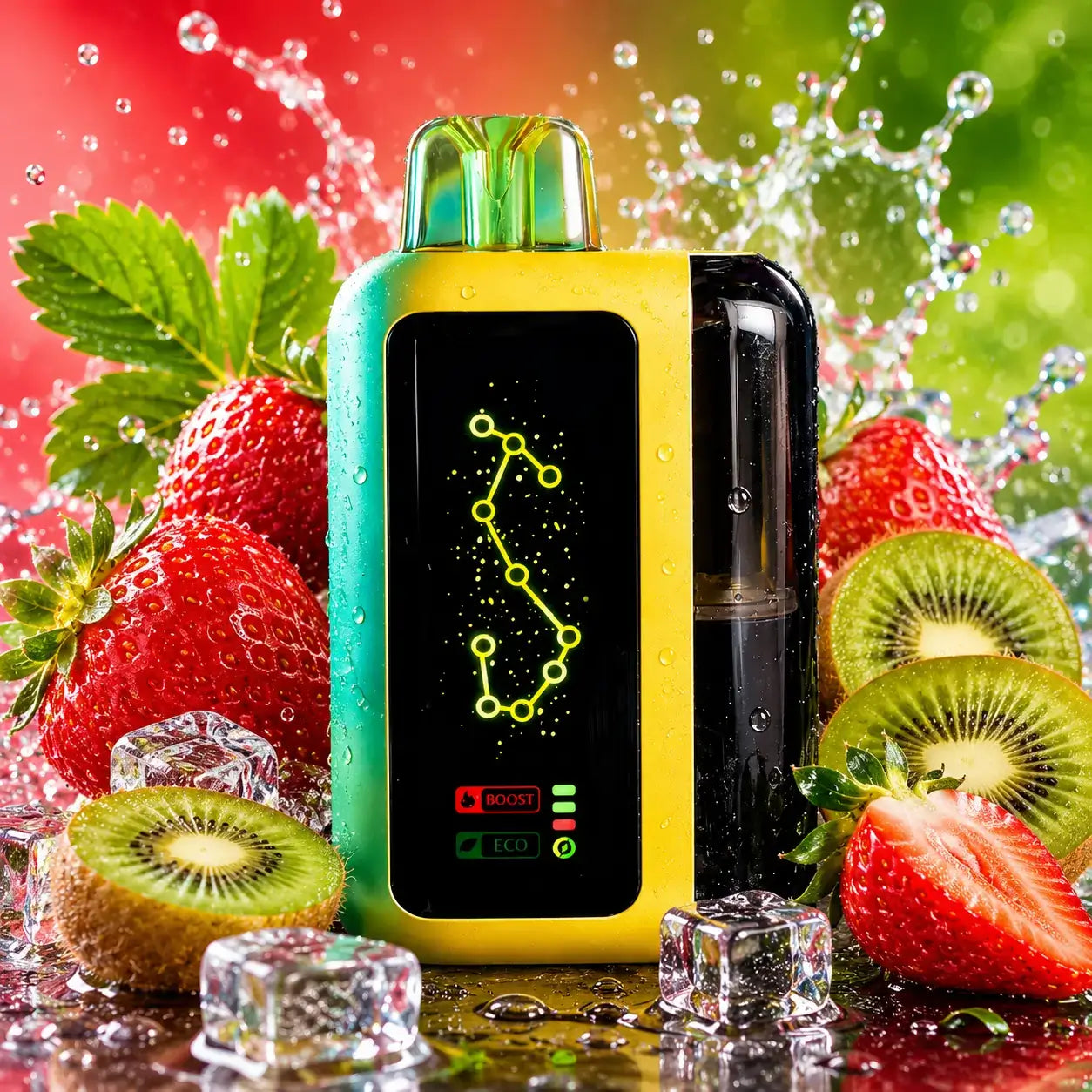 olivebar geek clear 80000 puffs vape online strawberry kiwi flavor