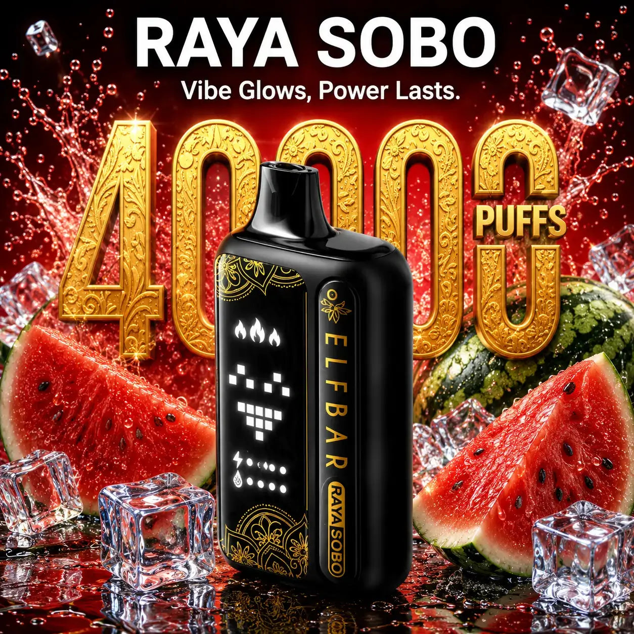 Elfbar Raya Sobo 40K Puffs Vape Pod - Watermelon Ice