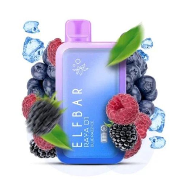 Elf Bar Raya D1 Vape - Blue Razz Ice