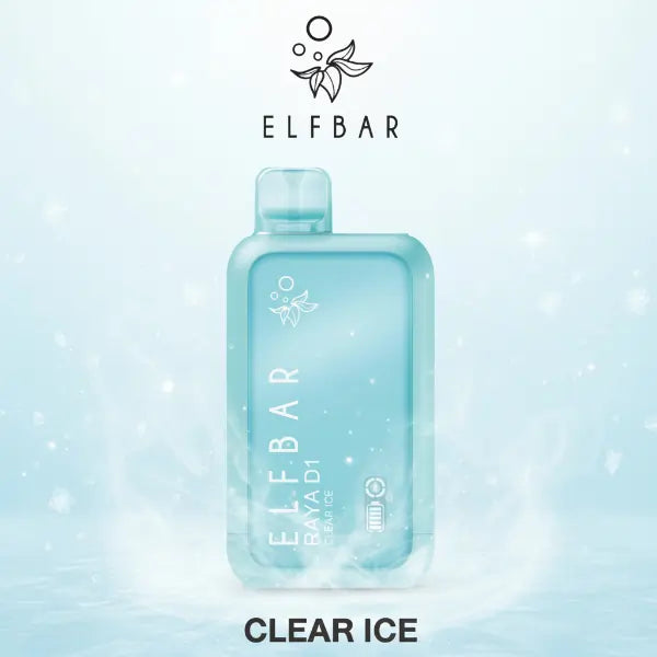 elfbar raya d1 vape - clear ice