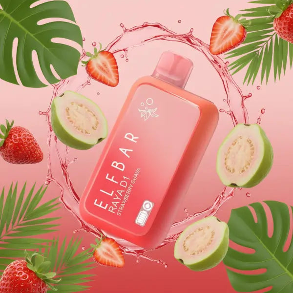 elfbar raya d1 vape - strawberry guava