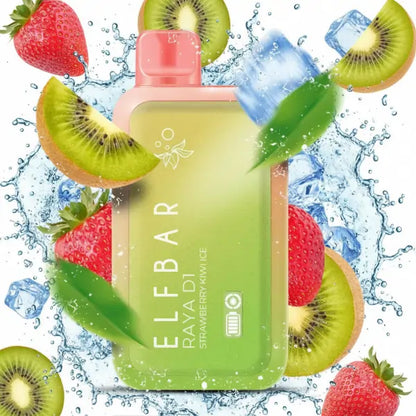 elfbar raya d1 vape - strawberry kiwi ice