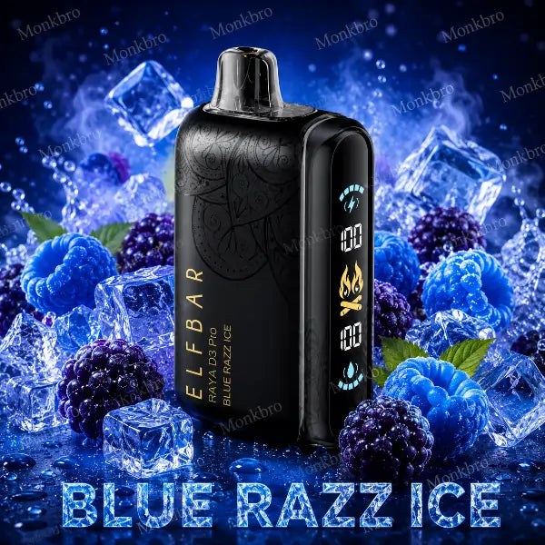 elf bar raya d3 pro vape - blue razz ice