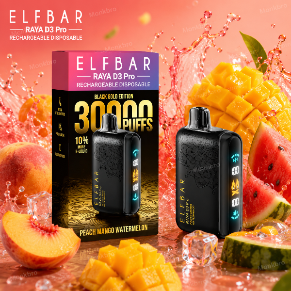 ElfBar Raya D3 Pro 30000 Puffs Vape India | Best Price MonkBro ElfBar Raya D3 Pro 30000 Puffs Vape India | Best Price MonkBro