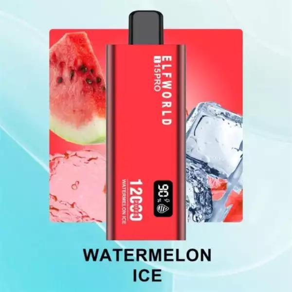 elfworld i15pro 12000 puffs disposable vape Monkbro watermelon ice
