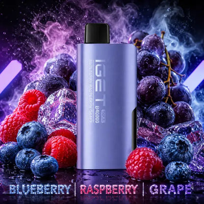 iget vape soul 40k puffs - blueberry raspberry grape